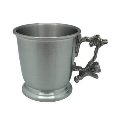 Pewter Baby Cup Bear Handle