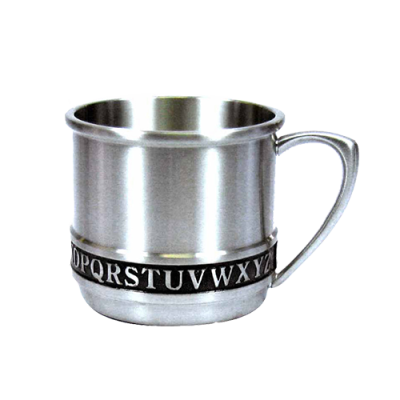 Pewter ABC Baby Cup