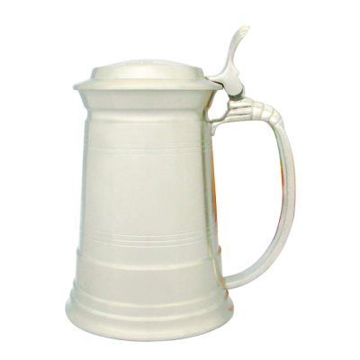 Pewter Beer Stein, Lidded - LGE.