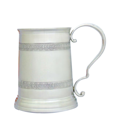 Pewter Tankard, Celtic Knot Bands_3