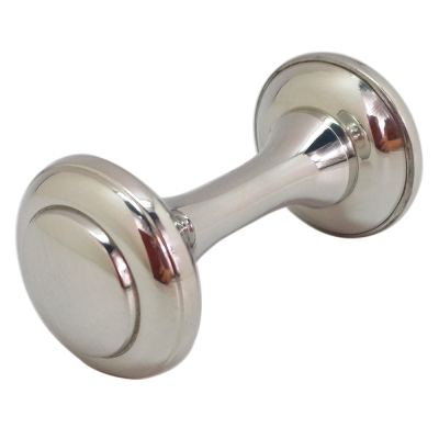 Pewter Dumbbell Rattle