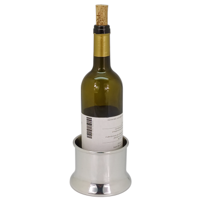 Pewter Wine Bottle Holder w/CORK(copy)(copy)