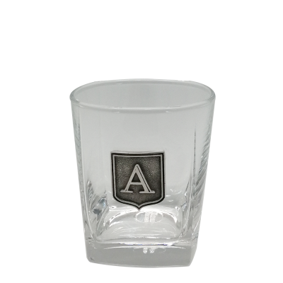 Glass with Pewter Medal_Short