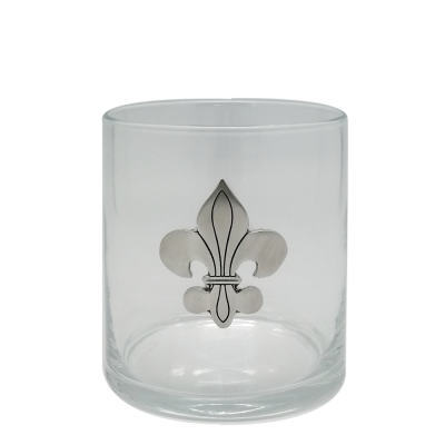 Glass with Pewter Medal_Short