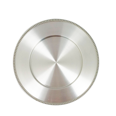 Pewter Round Coaster 16 cms.