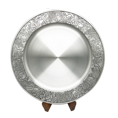 Pewter Award Plate_Flower