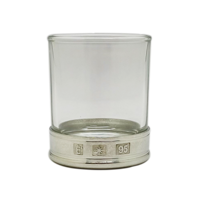 Shot Glass w/Pewter Base