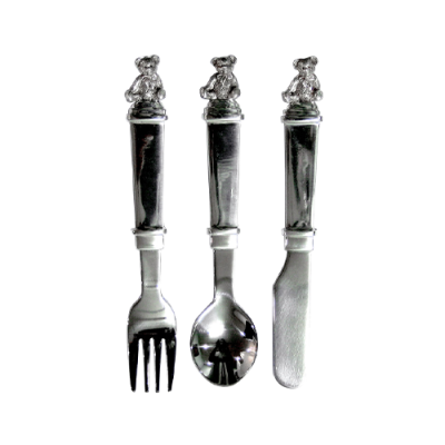 Pewter Baby Cutlery Set