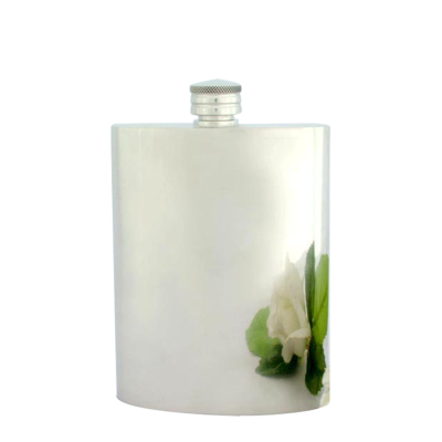 Pewter Hip Flask_Plain_Royal Finish