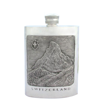 Pewter Hip Flask_Switzerland_Royal Finish