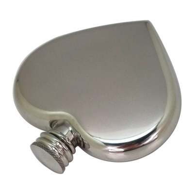 Pewter Heart Hip Flask