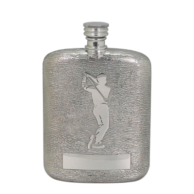 Pewter Hip Flask_Golf