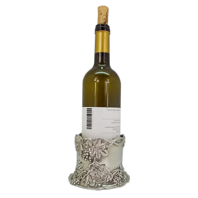 Pewter Wine Bottle Holder_Grape