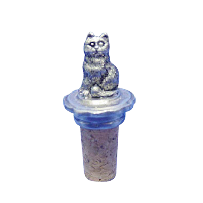 Bottle Cork / Pewter CAT Décor