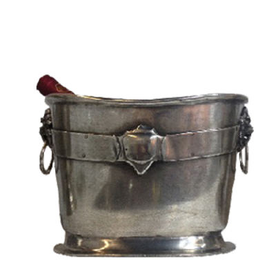 Pewter Ice Bucket n Flower Pot_Lion