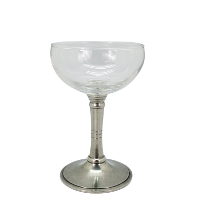 Wine Glass w/ Pewter Stem