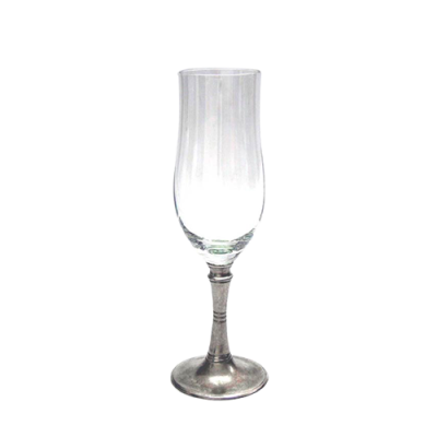 Wine Glass w/ Pewter Stem