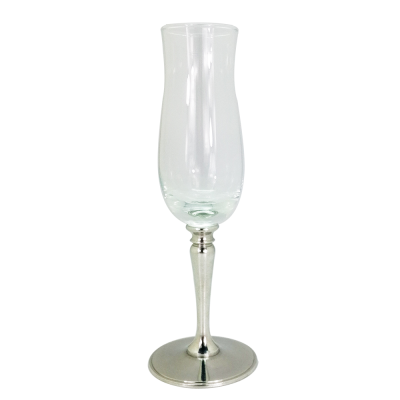 Wine Glass w/ Pewter Stem