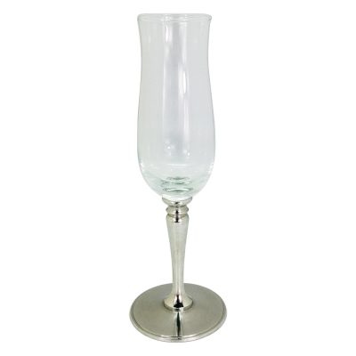 Wine Glass w/ Pewter Stem