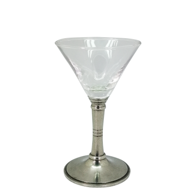 Martini Glass w/Pewter Stem