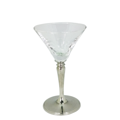 Martini Glass w/Pewter Stem