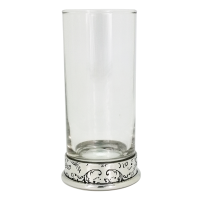 Long Glass Pewter Base_Graphic Pattern