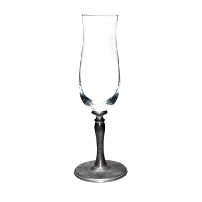 Wine Glass w/ Pewter Stem