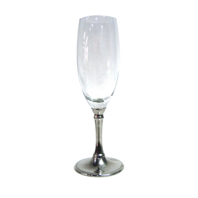 Wine Glass w/ Pewter Stem