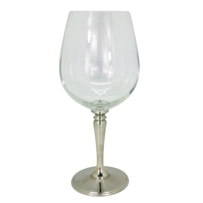 Wine Glass w/ Pewter Stem