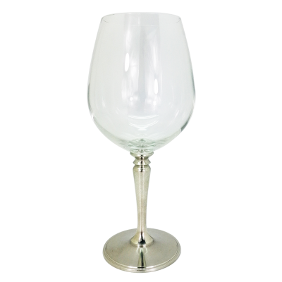 Wine Glass w/ Pewter Stem