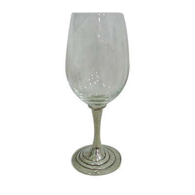 Wine Glass w/ Pewter Stem