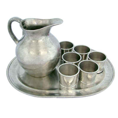 Pewter Wine Set