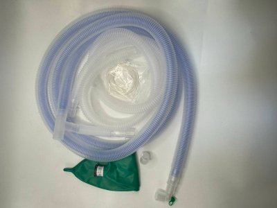 ชุดวงจรหายใจสำหรับดมยาสลบชนิดท่อซ้อนท่อ (Coaxial Anesthesia Breathing Circuit)