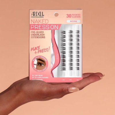 ARDELL  NAKED 30 PRE-GLUED PRESS ON UNDERLASH EXTENSIONS - NATURAL