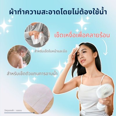 Hakuzo x Paramount Bed ผ้าเช็ดระงับกลิ่นกายแบบเปียก Deodorant Disposable Wet Towel
