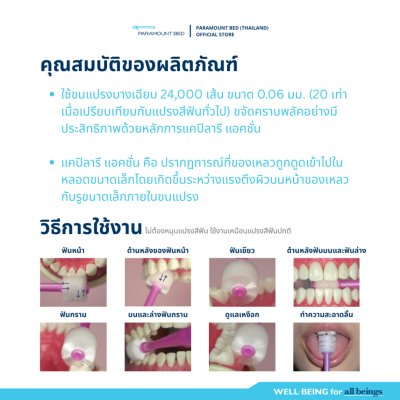 Hakuzo x Paramount Bed แปรงสีฟัน 360 องศา สำหรับสุขอนามัยในช่องปาก