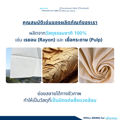 จุดเด่น ผ้าขนหนูแห้งแบบใช้แล้วทิ้ง Nonwoven