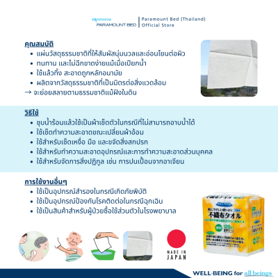 ภาพรวม ผ้าขนหนูแห้งแบบใช้แล้วทิ้ง Nonwoven