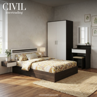 ชุดห้องนอน 3.5 ฟุต Set 3 ชิ้น รุ่น ECO