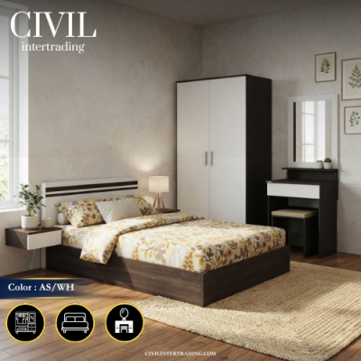 ชุดห้องนอน 3.5 ฟุต Set 3 ชิ้น รุ่น ECO