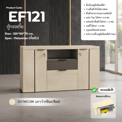 ตู้เอกสาร รุ่น EF121 ขนาด 120 ซม.