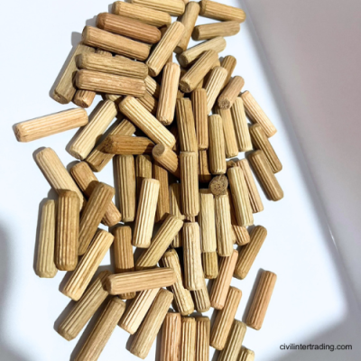 DIY Wooden Dowel for Furniture (Size 8 x 30 mm)