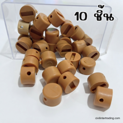 Multi-purpose plastic wall plug, 15 mm size.