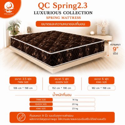 ที่นอนแบรนด์ Luxury King รุ่น : QC Spring 2.3