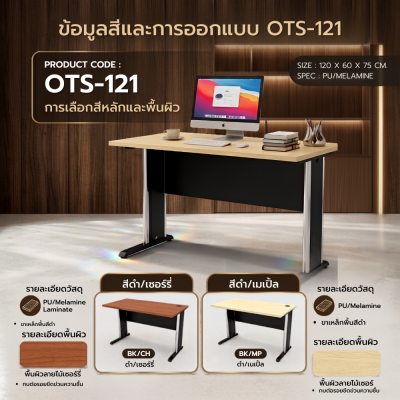 Steel-Leg Office Desk, Model OTS121