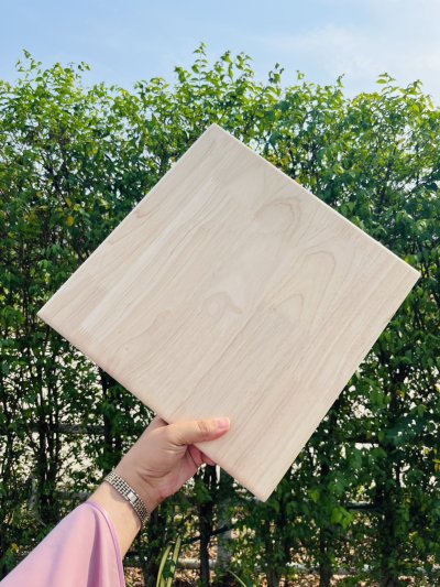 DIY Rubberwood Bar Stool Panel