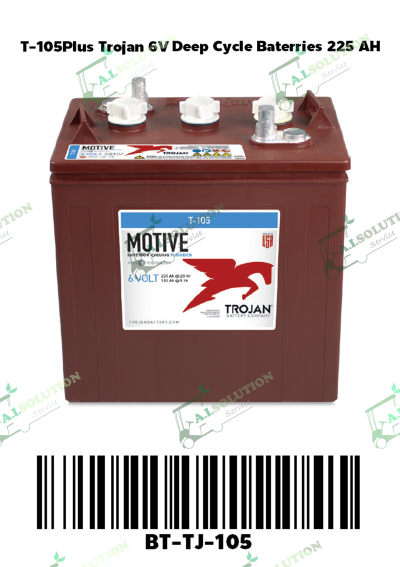 T-105 Plus โทรเจน แบตเตอรี่ 6V 225Ah 