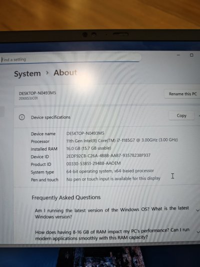 Thinkpad X1 Carbon gen 9 touchscreen