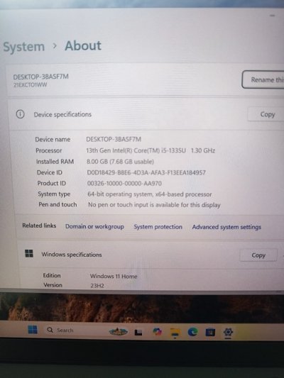 Thinkpad X13 gen 4 เครื่องใหม่ แบต 1 cycle