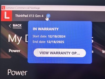 Thinkpad X13 gen 4 เครื่องใหม่ แบต 1 cycle